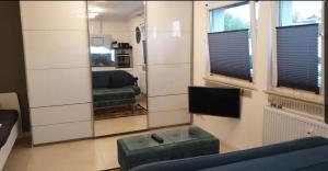 Χώρος καθιστικού στο Apartment mit schöner, moderner Einrichtung