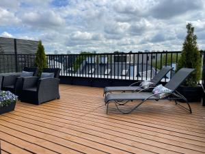 Balkón nebo terasa v ubytování City Terrace Apartment Avangard - Large private roof terrace