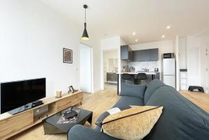 Televízia a/alebo spoločenská miestnosť v ubytovaní NB ARROWS Appartement de standing en hyper centre