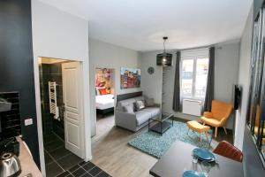 Posedenie v ubytovaní L'Industriel, T2 hypercentre chic et cosy, Wifi par SOVALFI