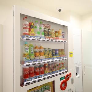 a refrigerator filled with lots of drinks at Via Inn Umeda in Osaka