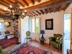 A seating area at Holiday Home Gioiella near Trasimeno Lake
