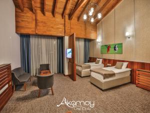 Un lugar para sentarse en Akamoy Boztepe Hotel & restaurant