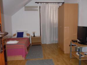 TV a/nebo společenská místnost v ubytování Apartmani Sobe BILJANA