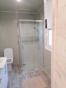 Koupelna v ubytování GF Mobilehomes Kroatien