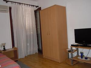TV a/nebo společenská místnost v ubytování Apartmani Sobe BILJANA
