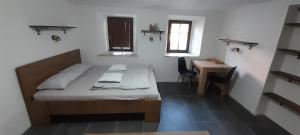 Apartment Slovan tesisinde bir odada yatak veya yataklar