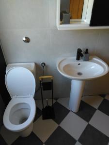 Koupelna v ubytování Lucha apartman