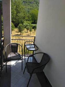 Balkón nebo terasa v ubytování Lucha apartman