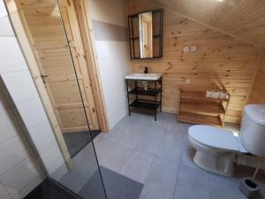Koupelna v ubytování Wellness Hotel Koliba