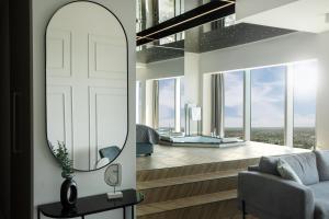 Posedenie v ubytovaní In The Sky - Apartamenty w Sky Tower