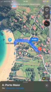 mapa ainainiainiainiainiainiainiainiainiainiainiainiainia w obiekcie Vivienda con jardín a 100 m de la playa w mieście Bueu