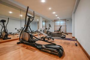 Fitness centrum a/nebo fitness zařízení v ubytování HOTEL ALONDRA