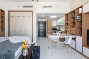 Kuchyň nebo kuchyňský kout v ubytování The Smart Concierge - Glamz Residence