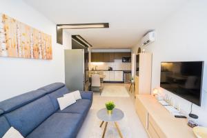 A television and/or entertainment centre at Andante Panoráma Apartman