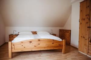 Posteľ alebo postele v izbe v ubytovaní Ferienwohnung Perner - die Huabm