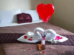Cama o camas de una habitación en Recanto Varandas Guararema