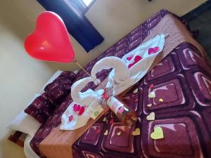 Cama o camas de una habitación en Recanto Varandas Guararema