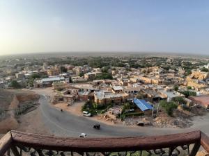 Γενική άποψη της πόλης Jaisalmer ή θέα της πόλης από  αυτό το ξενοδοχείο