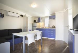 Maistra Camping Valkanela Mobile homes的厨房或小厨房