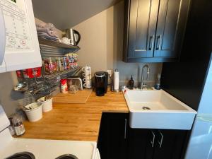 Η κουζίνα ή μικρή κουζίνα στο Cozy loft in Upper Gibsons