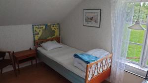 Postel nebo postele na pokoji v ubytování Dunderås Stugan + 5 fotografií