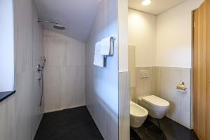 Koupelna v ubytování Gästesuite Jasmin