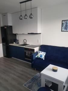 Kuchyň nebo kuchyňský kout v ubytování Apartament 4 osobowy Gdańsk