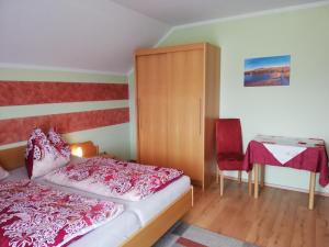 Posteľ alebo postele v izbe v ubytovaní Ferienwohnung Marina