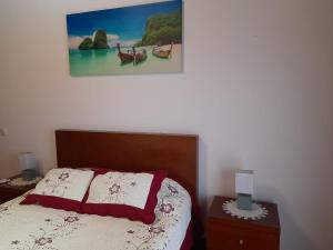 Giường trong phòng chung tại Casa da Fonte-T4 +38 ảnh