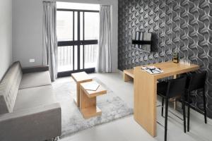 Χώρος καθιστικού στο Hillel 11 Hotel