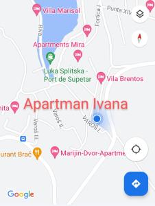 a map of apennineman ivana in italy at Apartman Ivana in Splitska