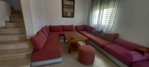 Posezení v ubytování Villa rénovée Al Cudia Smir vue Mer Fnideq Mdiq Tétouane