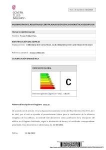 Certifikát, ocenenie alebo iný dokument vystavený v ubytovaní Apartamentos Playa Canutells