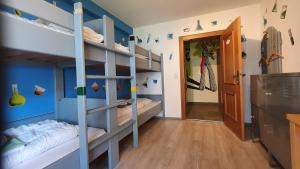 Posteľ alebo postele v izbe v ubytovaní Alpking Hostel