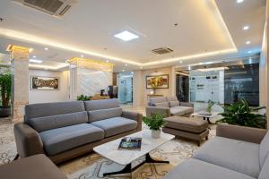Posezení v ubytování 그레이스 호텔 Grace Hotel & Residence