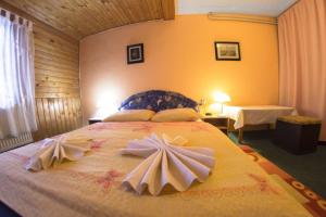 Voodi või voodid majutusasutuse Hotel Fran toas