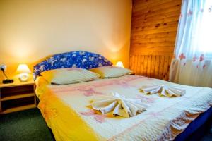Voodi või voodid majutusasutuse Hotel Fran toas