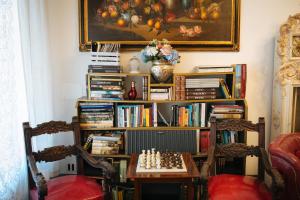 Knihovna v bed and breakfast