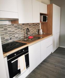 Kuchyň nebo kuchyňský kout v ubytování Apartmani "Ivan"