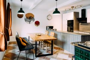 Køkken eller tekøkken på Landhaus Grünjuwel