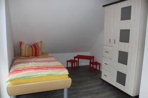 Postel nebo postele na pokoji v ubytování Ferienhaus Yuna