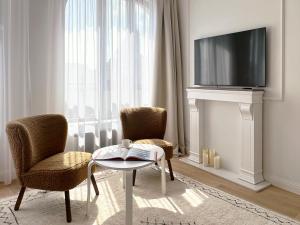 Telewizja i/lub zestaw kina domowego w obiekcie Kurkowa Apartments