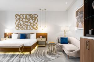 Katil atau katil-katil dalam bilik di The Art Hotel
