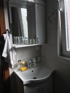 Koupelna v ubytování Apartman DoM