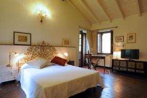 Televízia a/alebo spoločenská miestnosť v ubytovaní Borgata Cantone Country House B&B