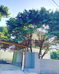 budynek z drzewem przed nim w obiekcie Casa Verde Maré w mieście Pipa