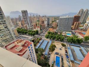 Vedere generală la Benidorm sau o vedere a orașului de la acest apartament