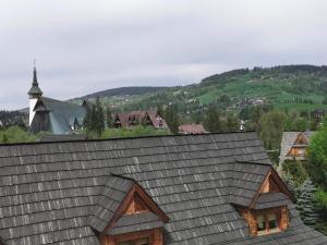 Výhľad na hory alebo výhľad na hory priamo z privátu
