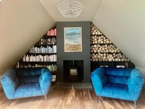 A seating area at Luxury, Holiday Home in Orphir overlooking Hoy Hls